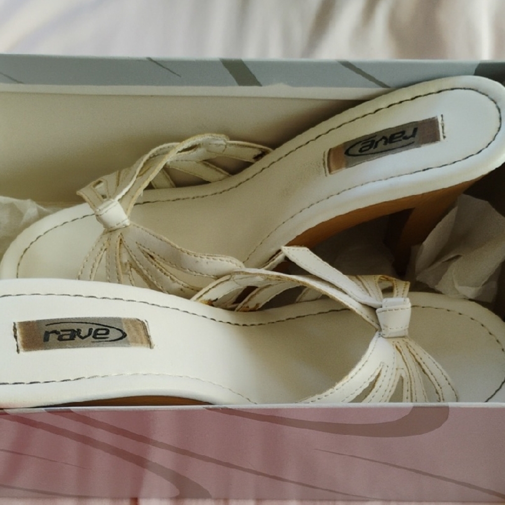 Rave Women's Cream Strappy Heels